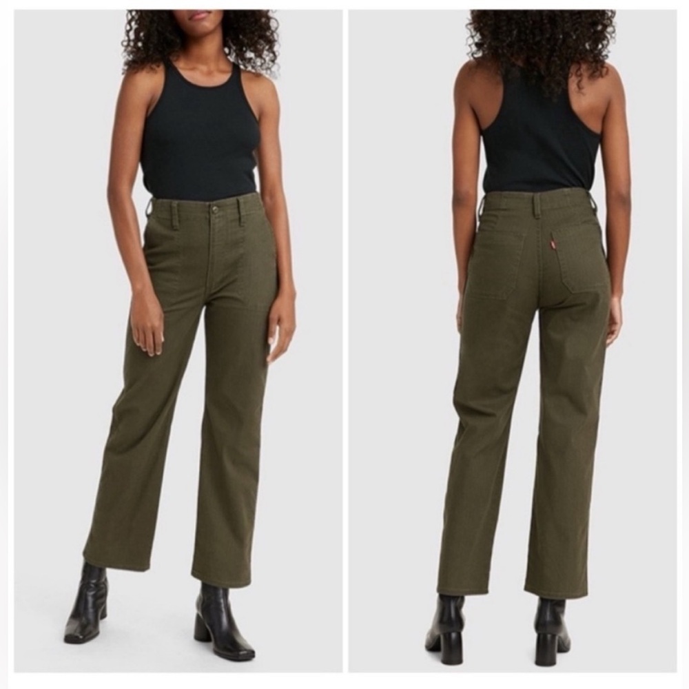 Levis Surplus Straight Pants Womens Size 24 High Rise Skater Streetwear Utility
